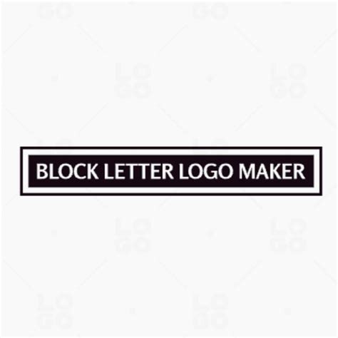 Block Letter Logo Maker Logo Maker | LOGO.com