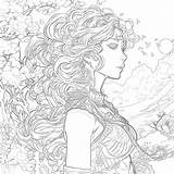 Anime Coloring Pages Hard  Mimi Panda sketch template