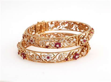 Indian Jewellery and Clothing: Beautiful diamond and gold bangles from ...