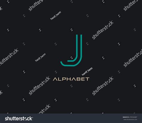 Outline Letter J Logo Stock Vector (Royalty Free) 470534387 | Shutterstock