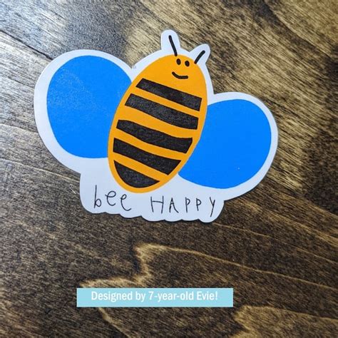 Bee Sticker - Etsy