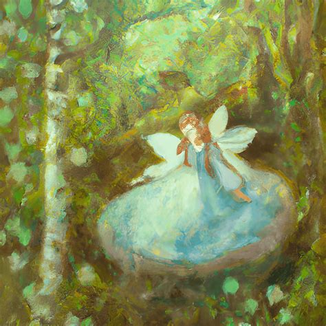 Fairy in Forest Painting Graphic · Creative Fabrica