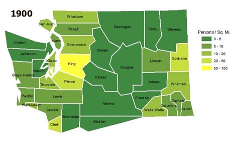 Washington State Population Map | Tourist Map Of English