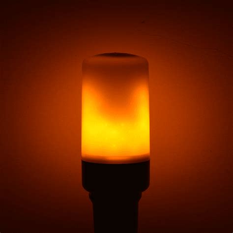 Dynamic Flame Flickering LED Night light Fire Burning Flame lamp Fire Bulb Holiday Chirstmas ...