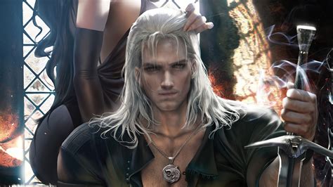 geralt of rivia, the witcher 3, hd, 4k, games, artwork, artist, digital art HD Wallpaper