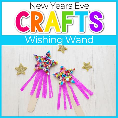 DIY New Year's Wishing Wand Craft for Kids