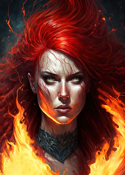 Fire Hair Art