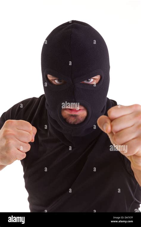 Criminal with balaclava Stock Photo - Alamy