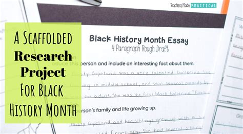 A Black History Month Research Project for 3rd, 4th, and 5th Grade ...