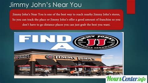 Jimmy John's Near Me and Jimmy John's Hours and Jimmy John's Details - YouTube