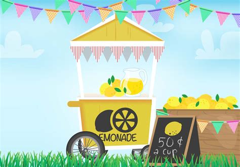 Lemonade Stand Vector 114768 Vector Art at Vecteezy