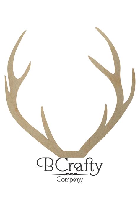 Unfinished Wooden Antler Shape – BCrafty Company