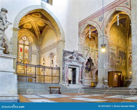 North Transept of Basilica Di Santa Croce. Florence, Italy Editorial ...