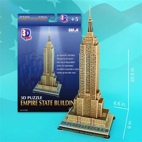 Empire State Building 3D Puzzle - 55 Pieces | 3d puzzles, Empire state, Empire state building