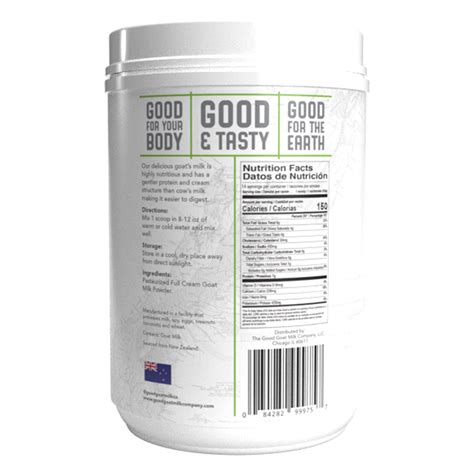 Natural, Full Cream Goat Milk Powder– Good Goat Milk Company