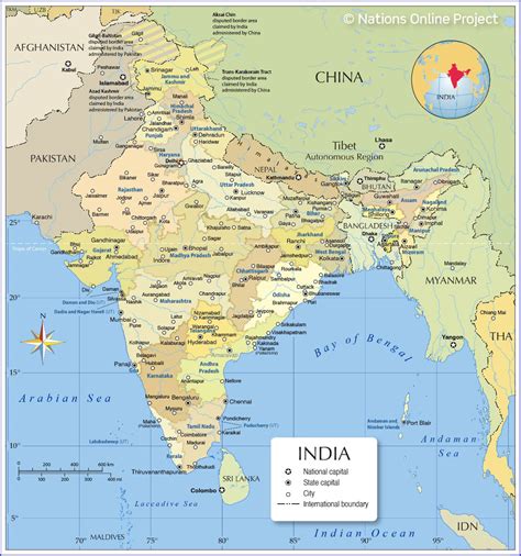 The Best 14 Map Of India With States And Capitals And Union Territories - inimageunless