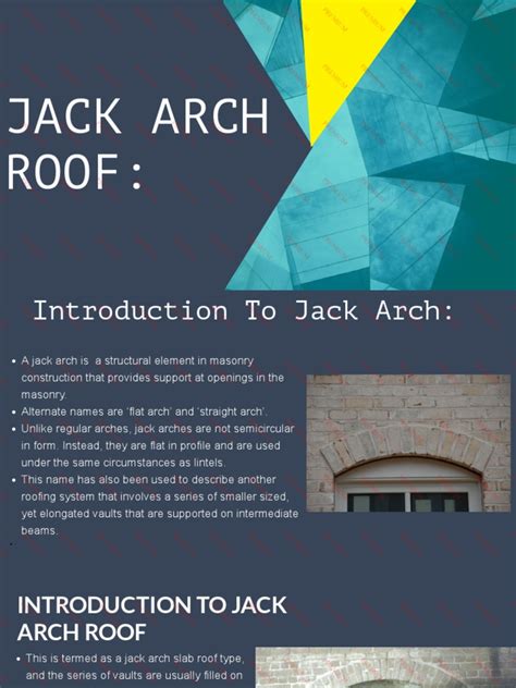 Jack Arch Roof | Roof | Concrete | Free 30-day Trial | Scribd