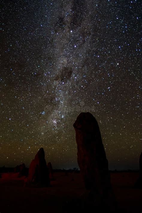 The Pinnacles at night stock photo. Image of australia - 108019698