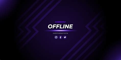 Premium Vector | Abstract purple twitch offline gaming background