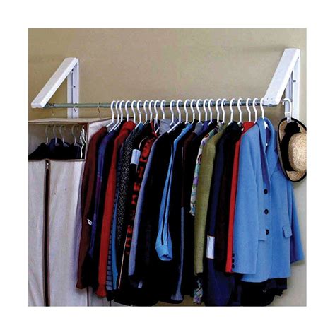 QuikCloset™ Wall-Mounted Garment Rack | Clothes storage systems, Garment racks, Clothes rod