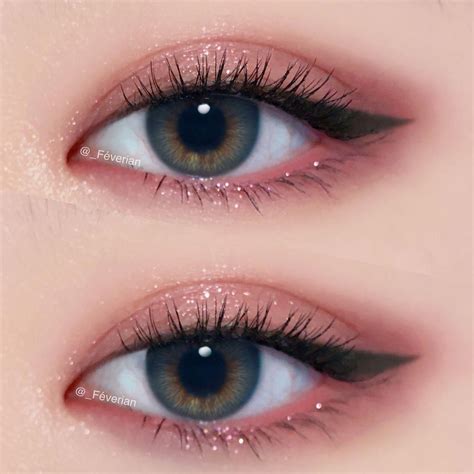 shimmery pink eye makeup w/ winged liner #eyeliner @_feverian # ...