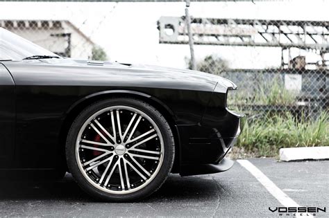 Stylish Transformation of Black Dodge Challenger RT on Custom ...