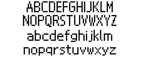 Nintendo DS BIOS font by David Fens | FontRiver