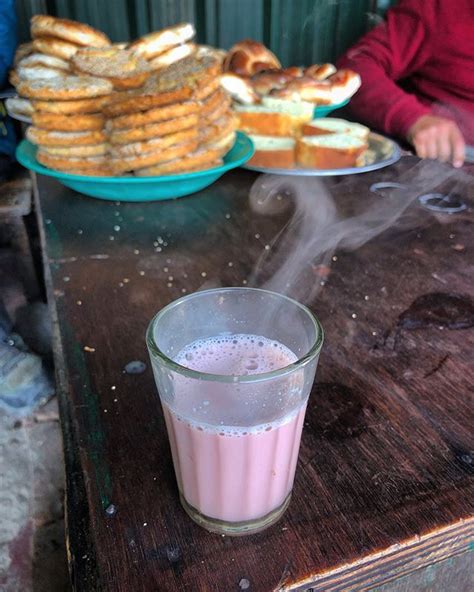 Noon Chai, also known as Sheer Chai or Gulabi Chai is a quintessential beverage in Kashmiri ...