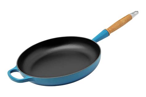 Le Creuset Signature frying pan, 28 cm, 2.6 L, azure | Advantageously shopping at Knivesandtools ...