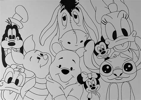 Unfinished pencil drawing Disney family 50x70 by xgisxgis on DeviantArt