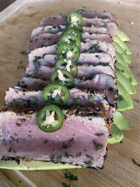 [homemade] Seared Bluefin Tuna : r/food