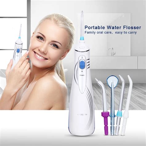 Portable Oral Irrigator Water Dental Flosser Power Flosser Water Jet Toothbrush Teeth Cleaning ...