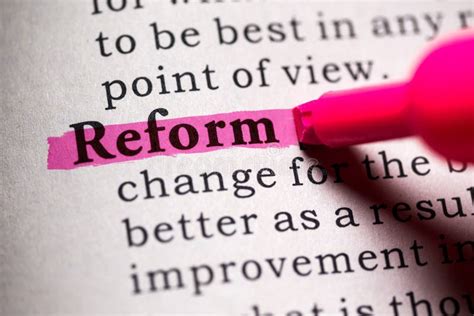 Definition of the Word Reform Stock Image - Image of reform, definition ...