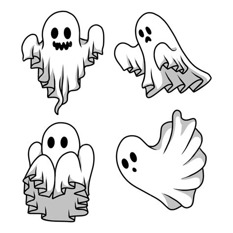 Ghost Halloween Icon, Ghost Drawing, Halloween Drawing, Ghost Sketch ...