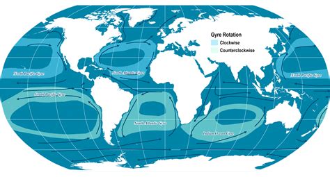 Major Oceanic Gyres and Sea Currents | The Geography of Transport Systems