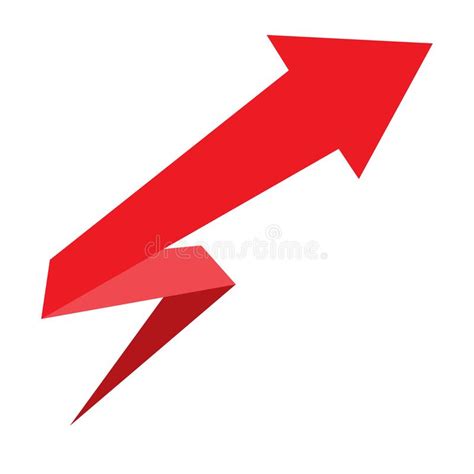 Arrow Design for Infographics. Red Arrow on White Background Stock Vector - Illustration of ...