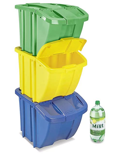 Stackable Recycle Bins H-2748 - Uline