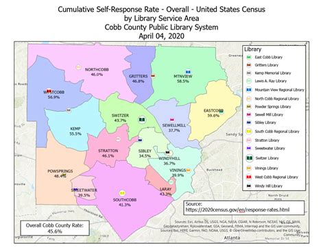 Cobb Census response rate broken down by public library district | East ...