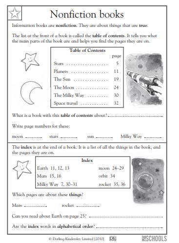 Practice using a Table of Contents and an Index | Educational Resource