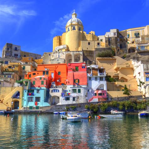 Procida, Island in the Italian Sea Coast, Naples, Italy. Many people only visit Italy, but ...