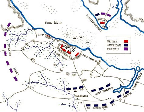 Plan of Siege - Yorktown and Gloucester Point