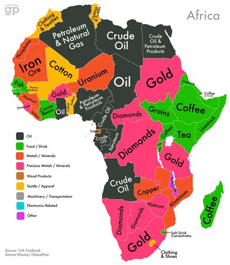 Africa: from oil to gold - Vivid Maps