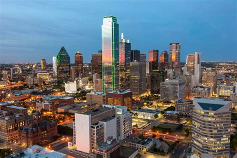 Dallas Downtown at night | Stock image | Colourbox