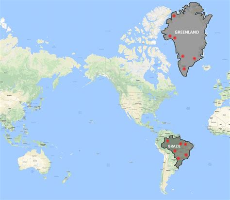 Visualizing earthquake incidents in Brazil and Greenland on the world... | Download Scientific ...