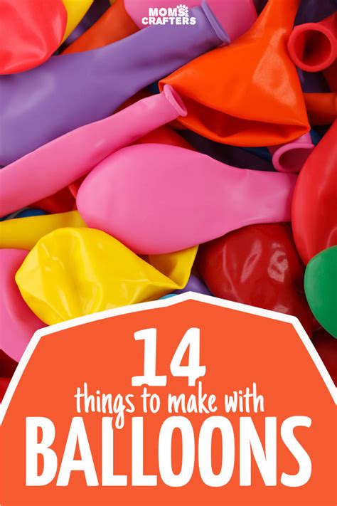 14 Balloon Crafts and DIY ideas * Moms and Crafters