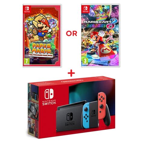 Nintendo Switch Neon Console & Select Game | Smyths Toys UK