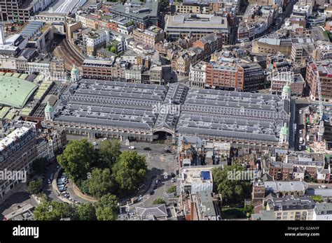 An aerial view of Smithfield Market and surroundings, London Stock Photo - Alamy