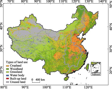 National land use map of China in 2015 | Download Scientific Diagram