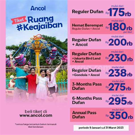 Promo ANCOL Januari – Maret 2023 - scanharga