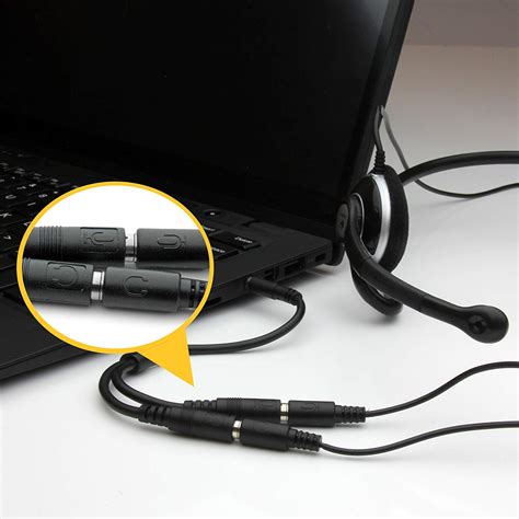 Microphone and Headphone Audio Jack Splitter | Advantage Software